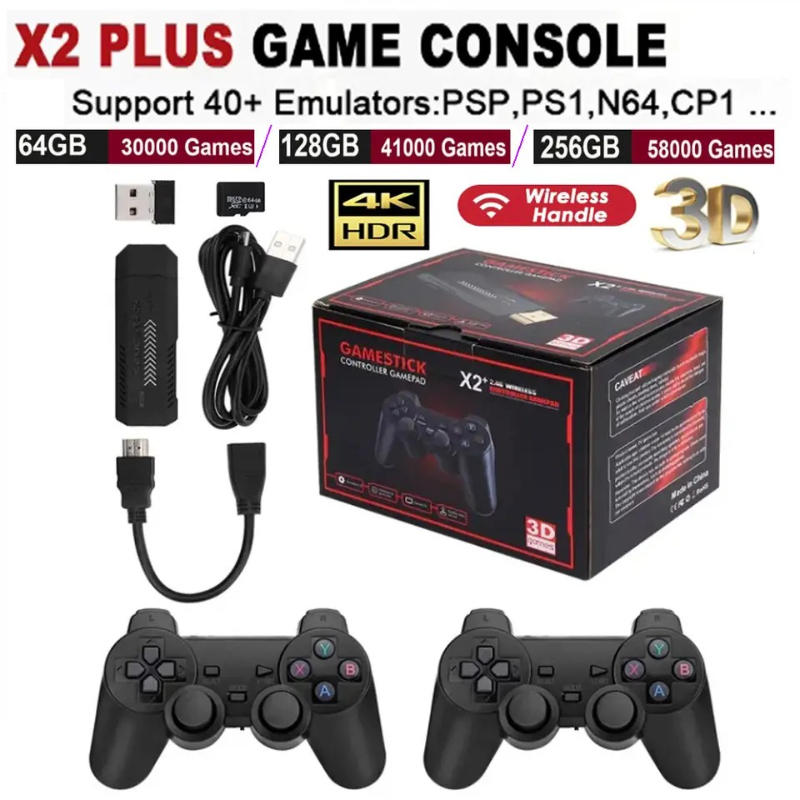 Gaming Console X2 - X2 Plus Game Stick 4K HD