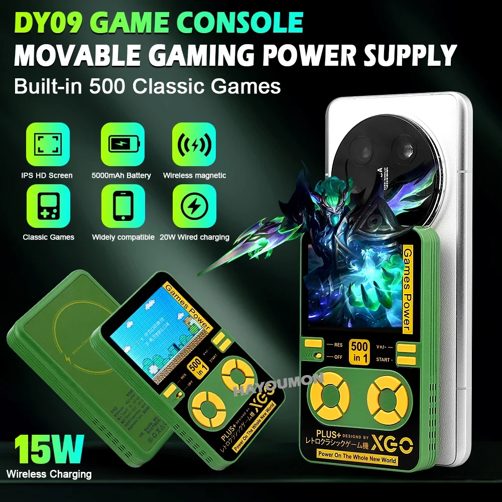 Gaming Console Under 500 - New 5000mAh Wireless Power Bank LCD