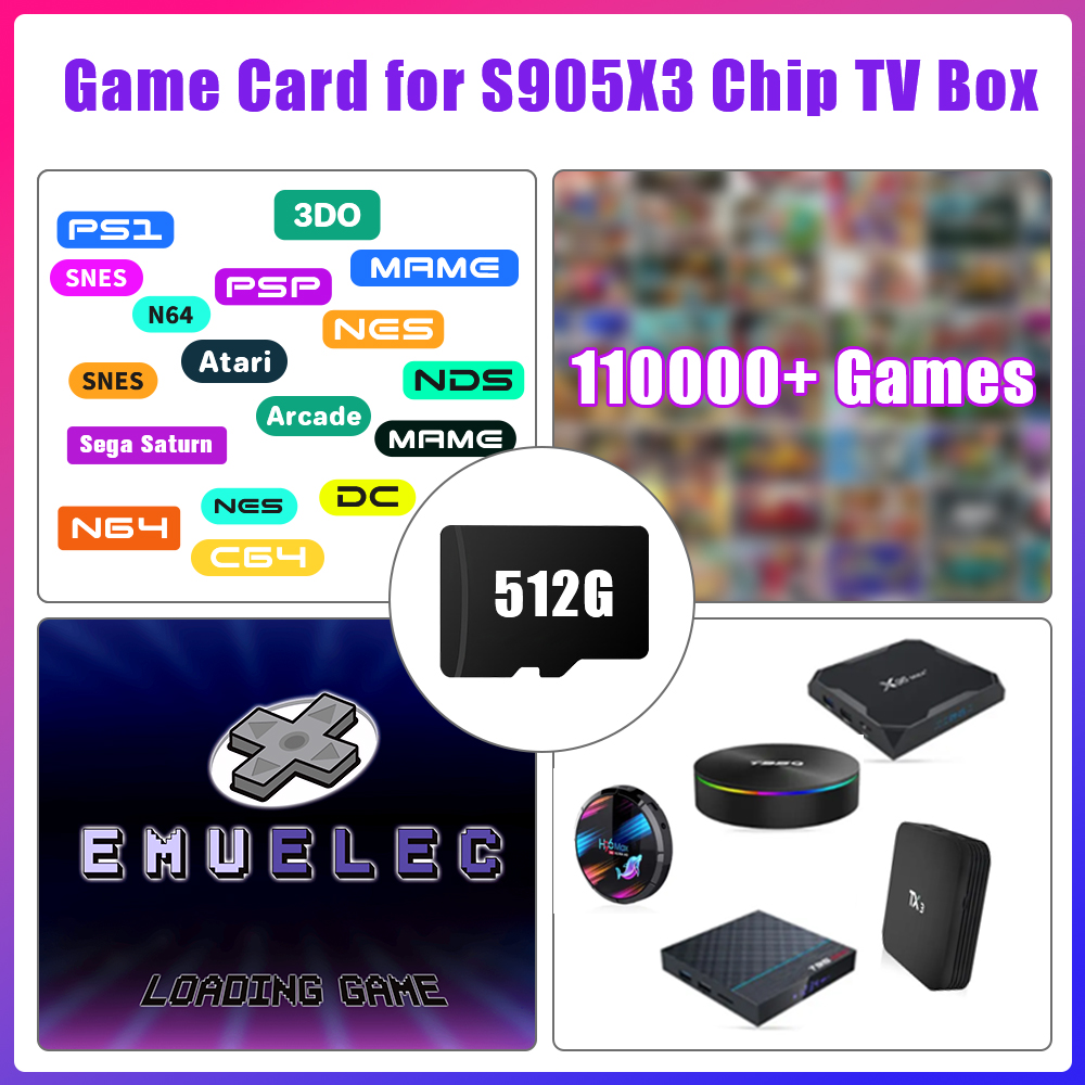 Gaming Console Box - Game TF Card for S905X3 Chip