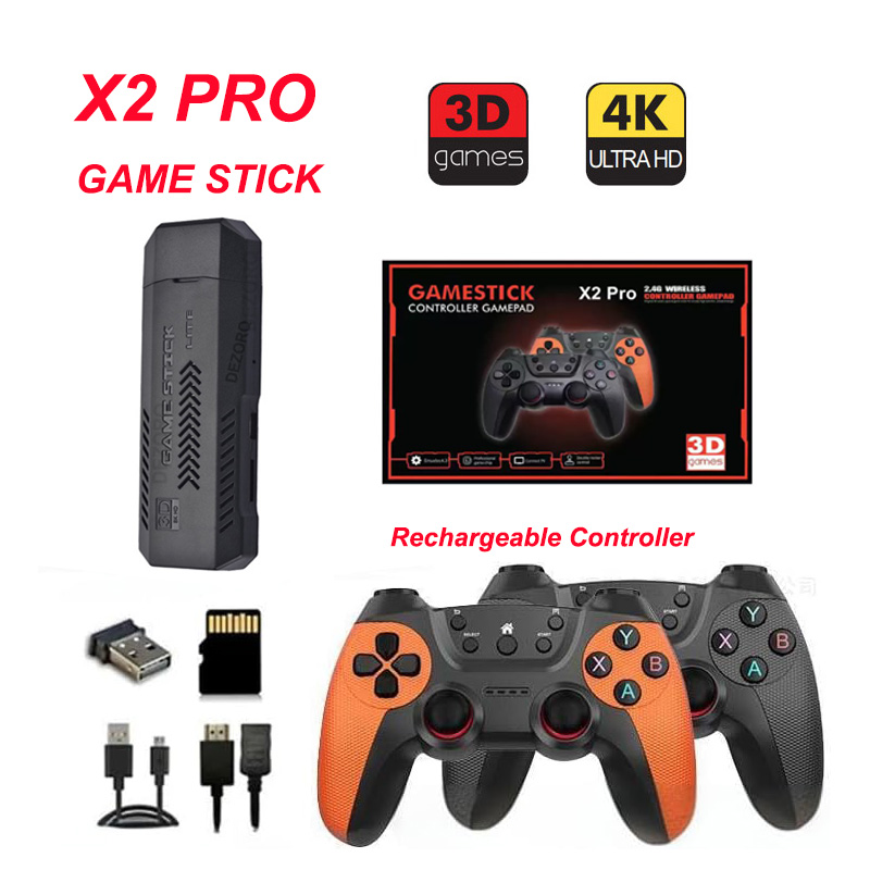 Gaming Console X2 - X2 Pro Retro Game Console Stick