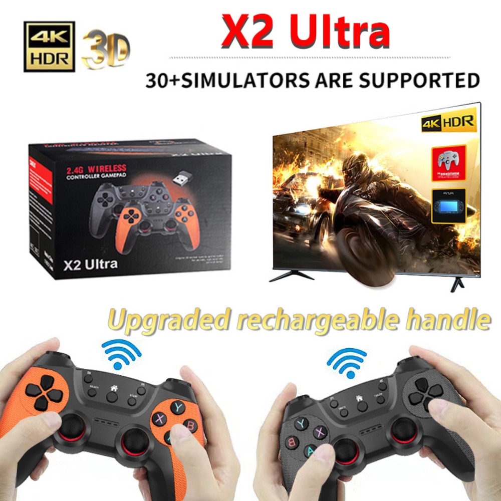 Gaming Console X2 - X2 Ultra Retro Game Stick 4K,