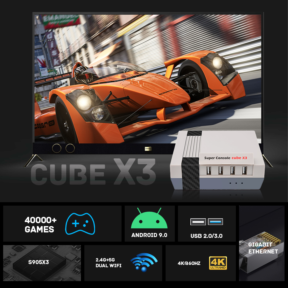 KINHANK Super Console Cube X3  - Gaming Console Youtube recension och pris