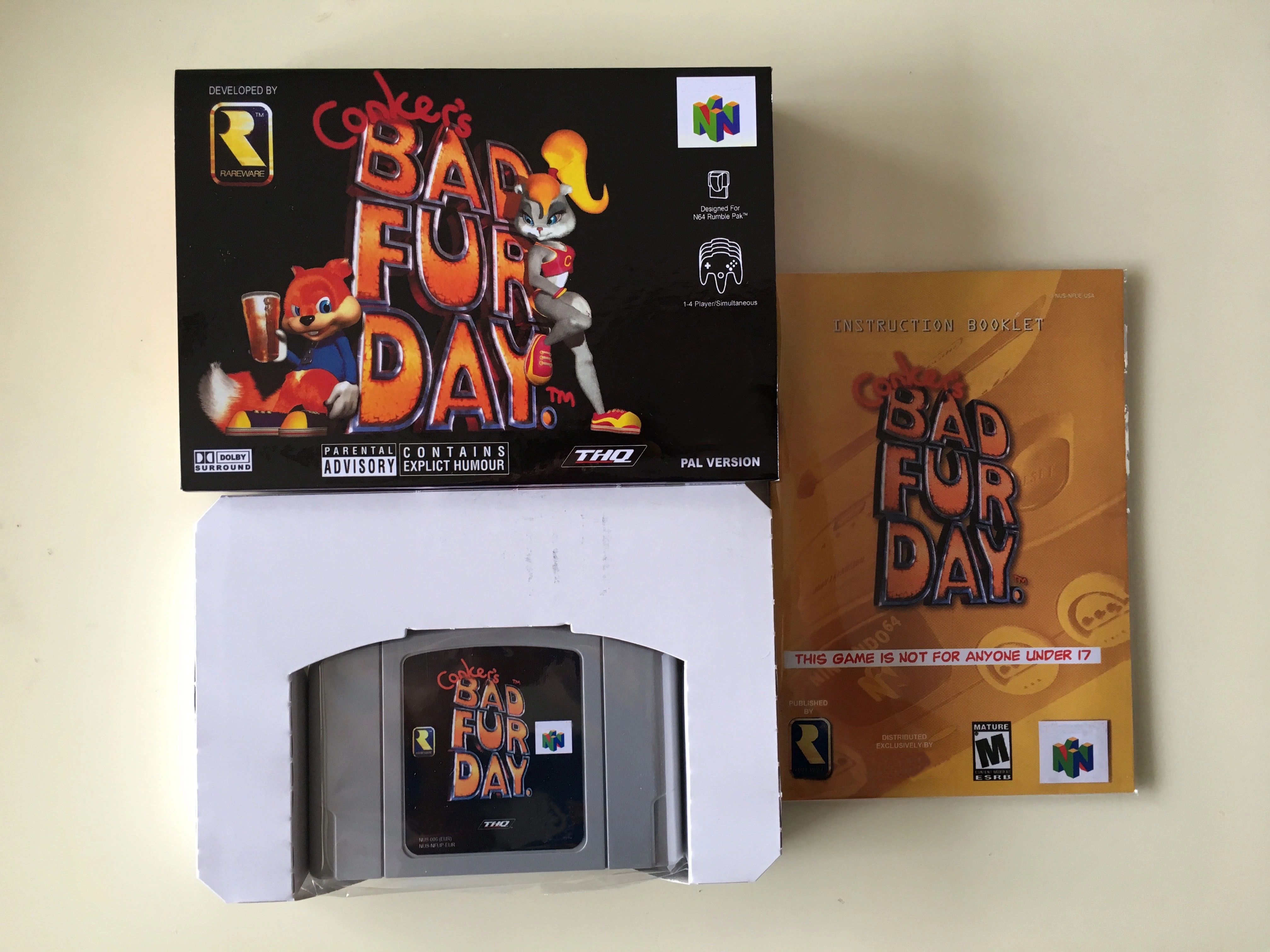 64Bit Games ** Conker's Bad Fu - Gaming Console Box recension och pris