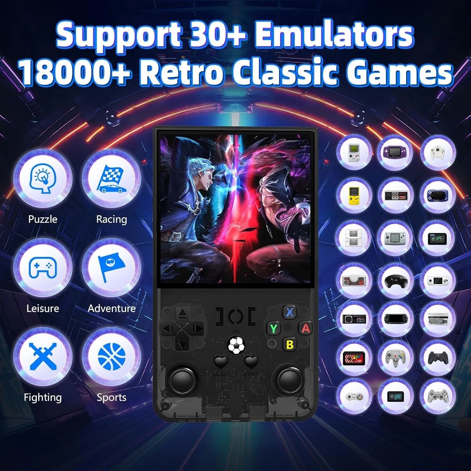 R36MAX Retro Handheld Video Ga - Gaming Console Under 500 recension och pris