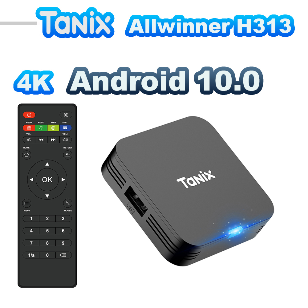 TANIX TX1 Android 10.0 Allwinn - Gaming Console Youtube recension och pris