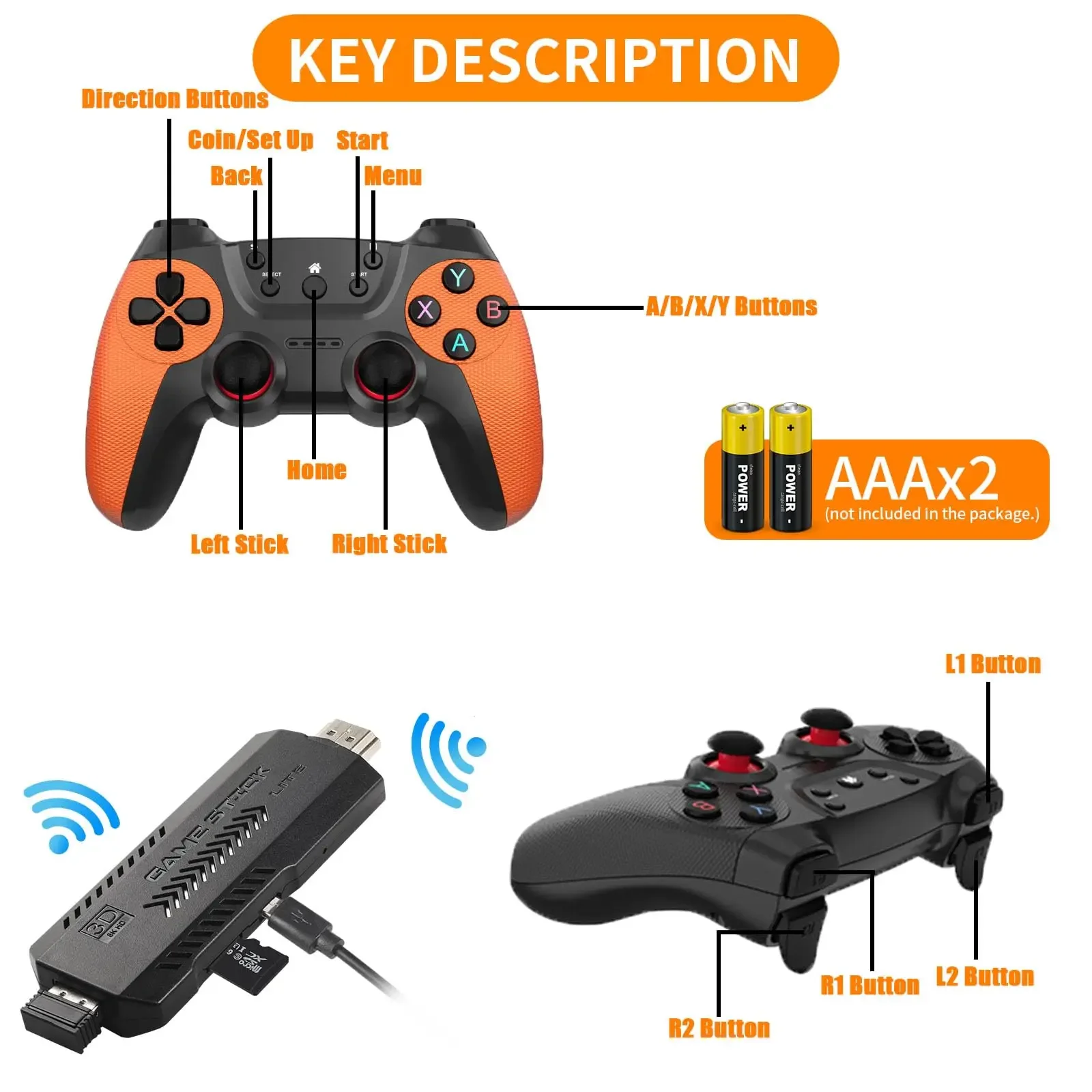 X2 Ultra Video Game Stick Cons - Gaming Console X2 recension och pris