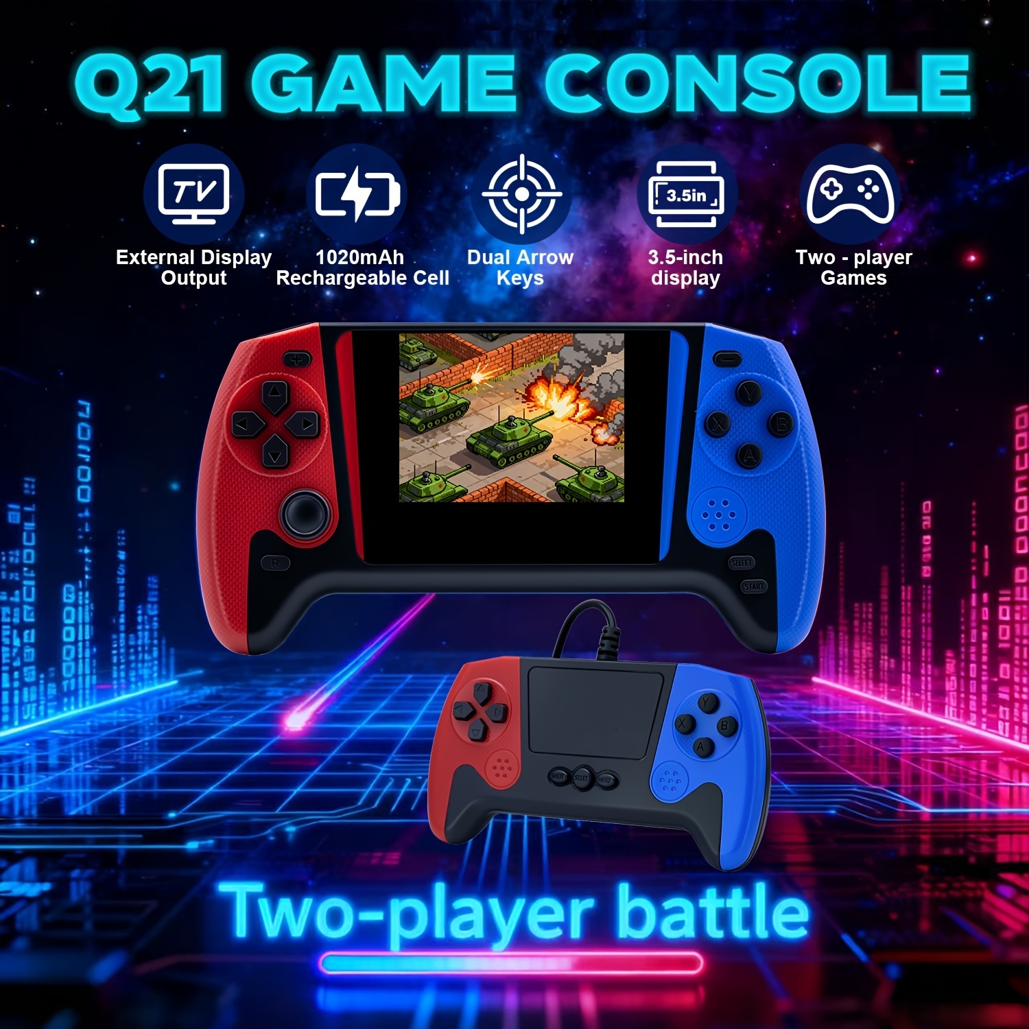 Q21 Classic Retro Handheld Gam - Gaming Console Under 500 recension och pris