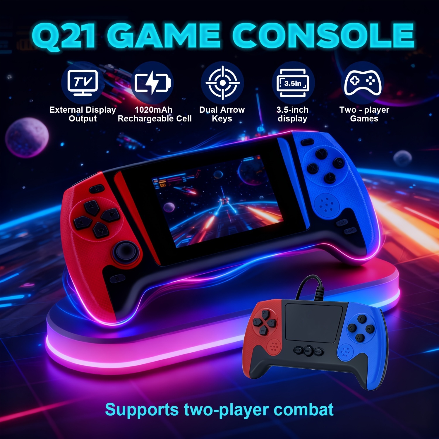 Q21 Classic Retro Handheld Gam - Gaming Console Under 500 recension och pris