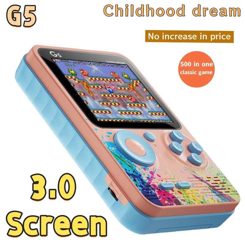 G5 500 In 1 MINI Game Handheld - Gaming Console Under 500 recension och pris
