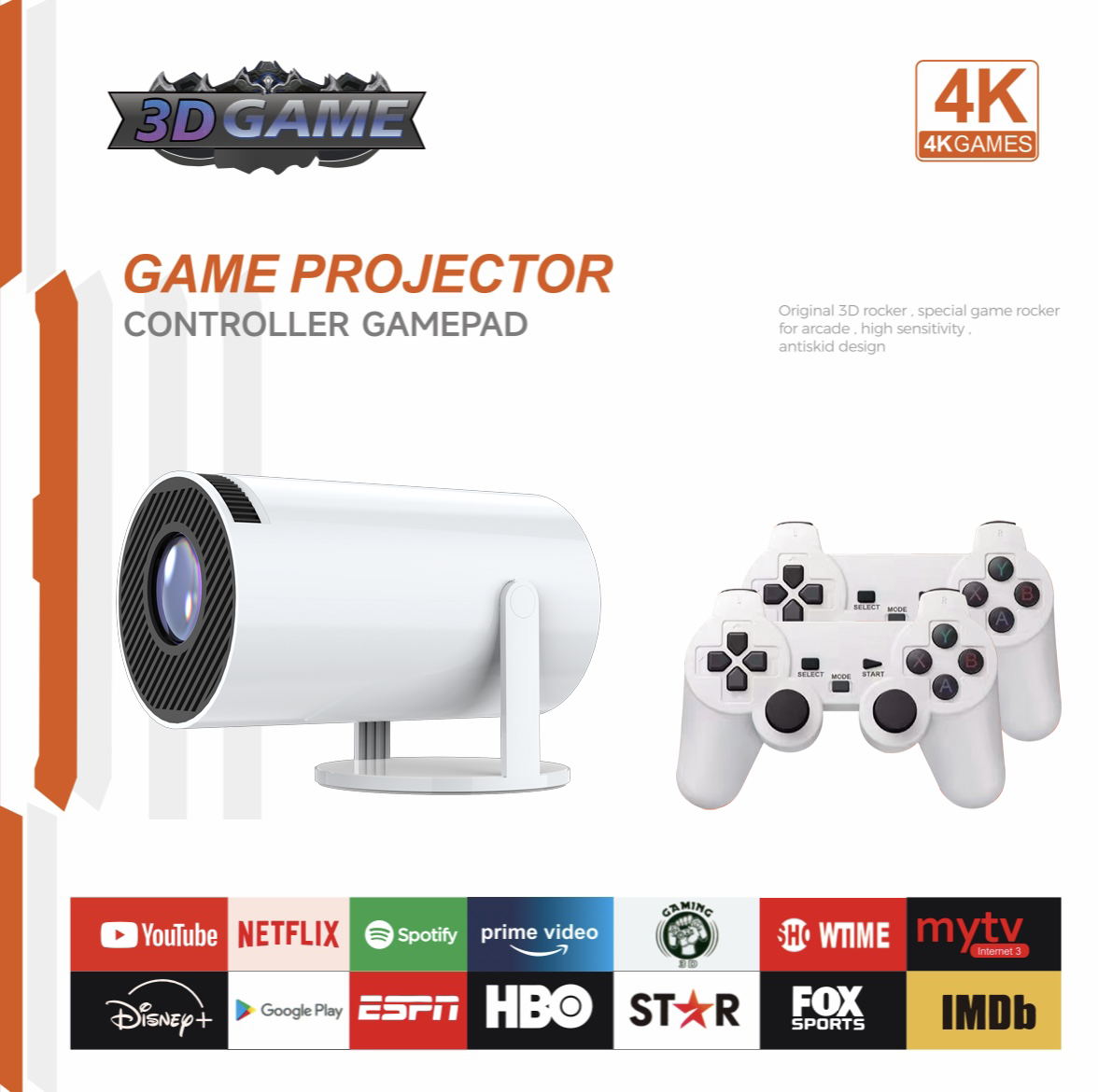 3D Game Projector 2 in 1 F300  - Gaming Console Youtube recension och pris