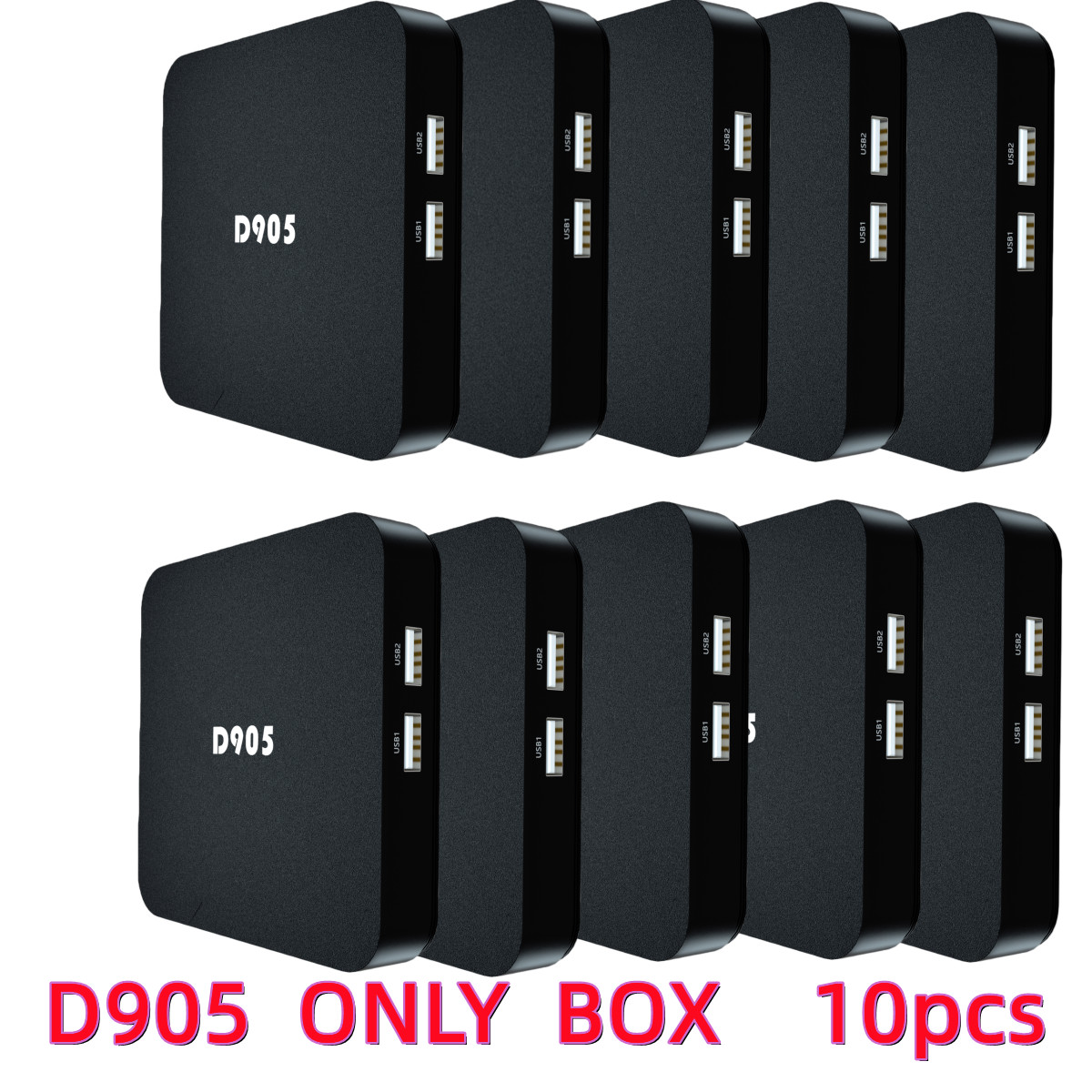 10PCS  Only  BOX  For D905 4K  - Gaming Console Youtube recension och pris