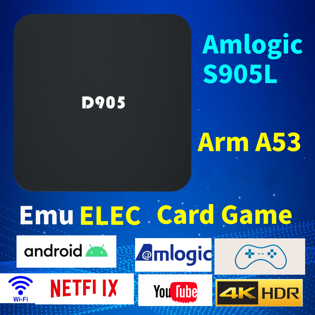 10PCS  Only  BOX  For D905 4K  - Gaming Console Youtube recension och pris